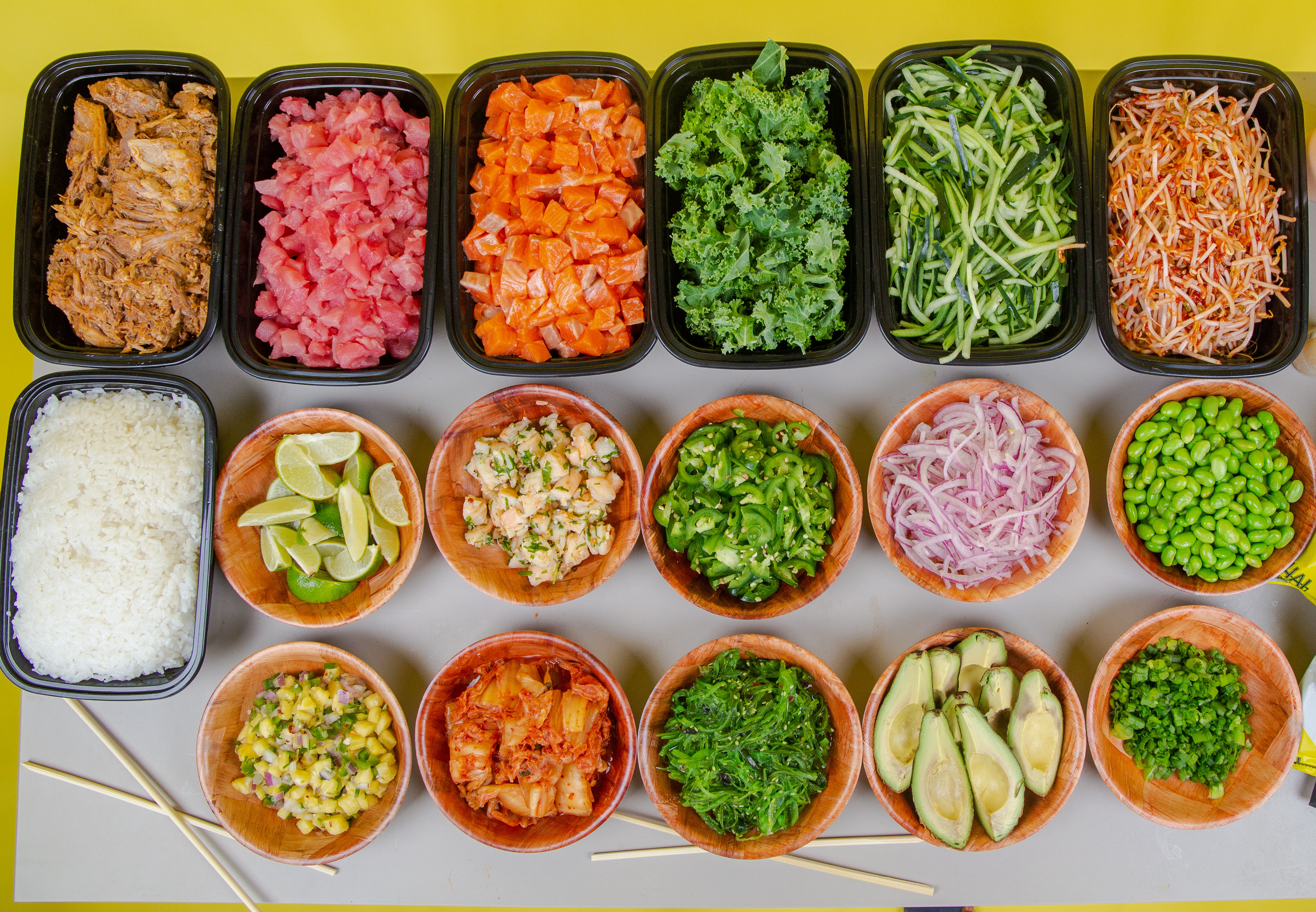Catering ingredients and toppings